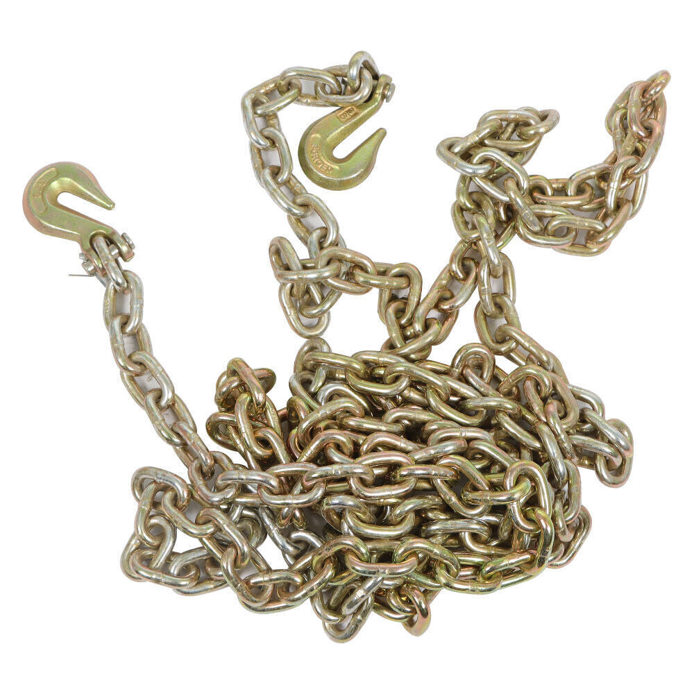 2 Pack 3/8" 20' G70 Tow Chain Tie Down Binder With Grade 70 Hooks US