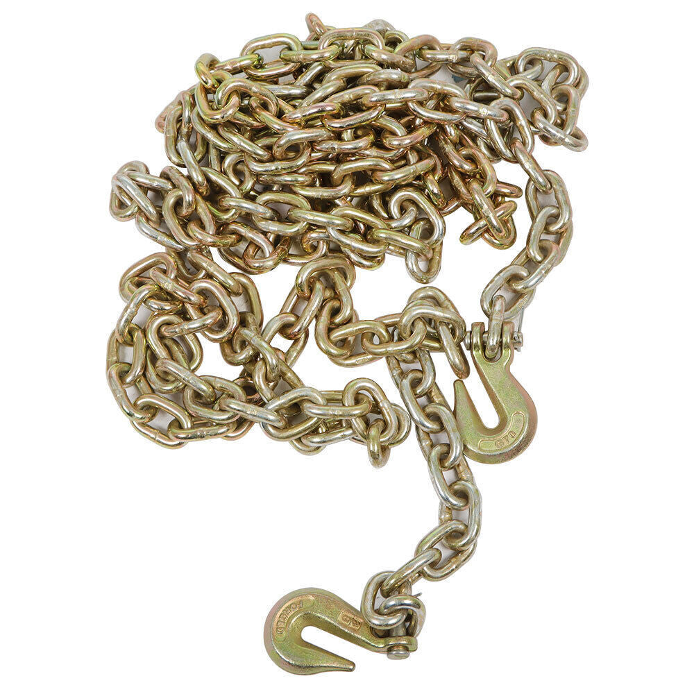 2 Pack 3/8" 20' G70 Tow Chain Tie Down Binder With Grade 70 Hooks US