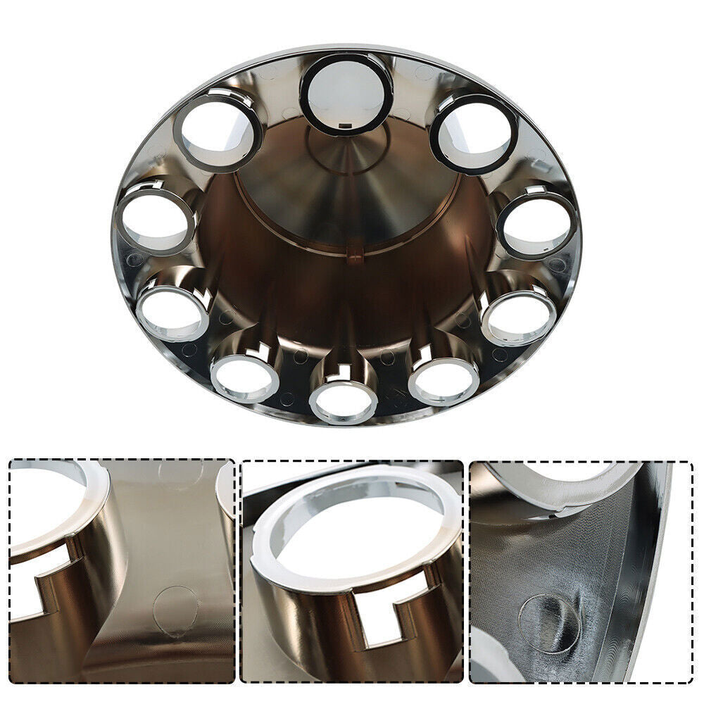 Rear Axle Wheel Covers 33mm Spike Screw-on Lug Nut Cover For Semi Truck