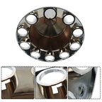 Rear Axle Wheel Covers 33mm Spike Screw-on Lug Nut Cover For Semi Truck