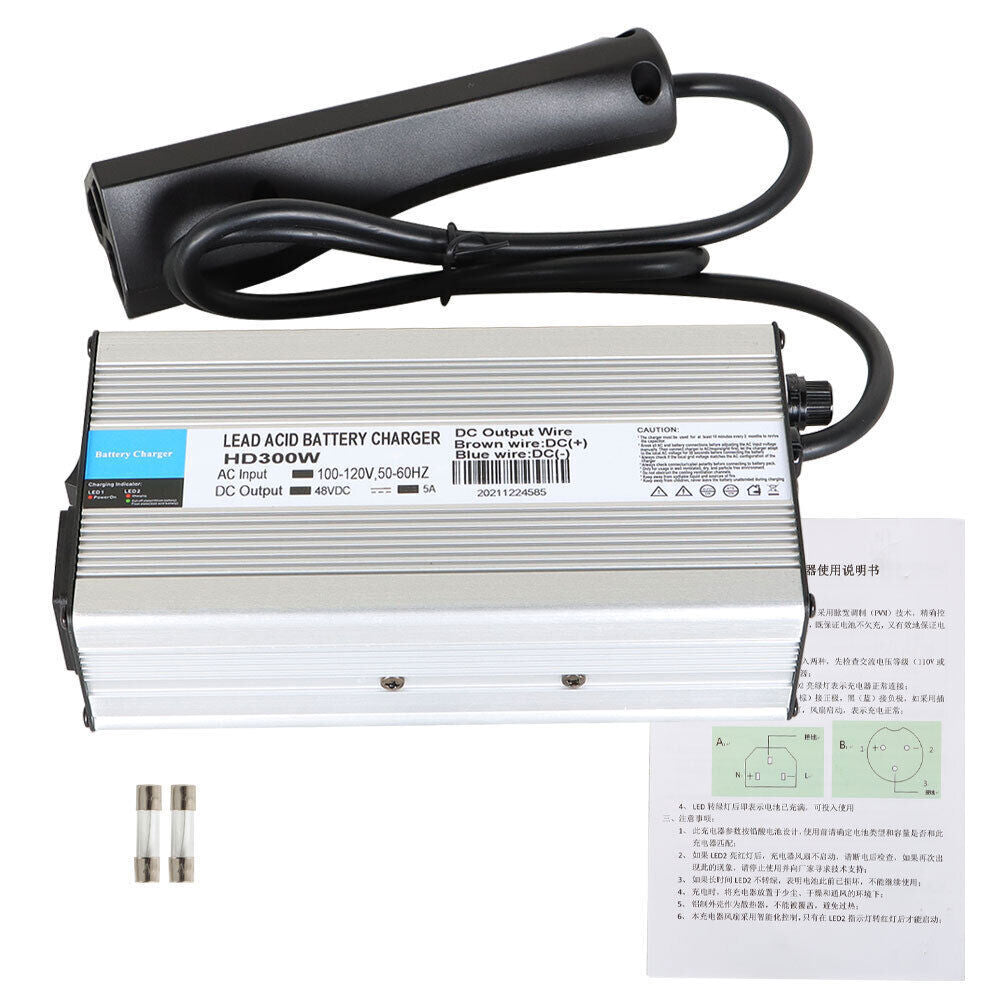 48 Volt 5Amp Golf Cart Battery Charger For EZGo RXV Models -RXV style Plug