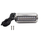 2 × 27 LED Marine Light Boat Lights Blue Stainless Steel Yacht Underwater Lamp