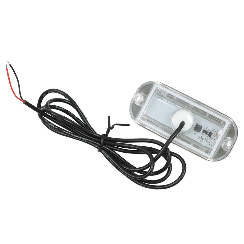 2 × 27 LED Marine Light Boat Lights Blue Stainless Steel Yacht Underwater Lamp