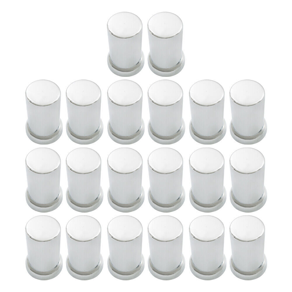 Lug Nut Covers 33mm Push-On Tube Top Hat Plastic 3 3/8" Set of 20