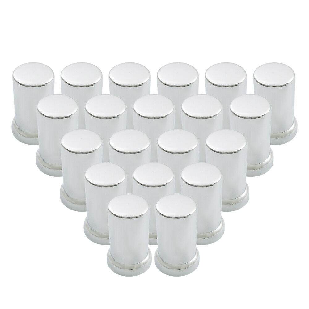 Lug Nut Covers 33mm Push-On Tube Top Hat Plastic 3 3/8" Set of 20