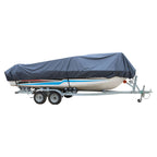 V-Hull Runabout Boat Cover 17 18 19 ft Heavy Duty Trailerable Waterproof  Grey