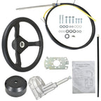 For Marine Engine Turbine Steering System 10FT SS13710 Boat Cable With Wheel New