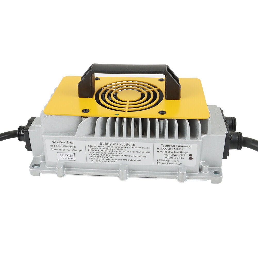 58.4V 25A(18A @110 VAC;25A @220 VAC) Golf Cart Lithium Battery Charger LiFePO4