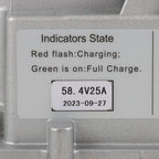 58.4V 25A(18A @110 VAC;25A @220 VAC) Golf Cart Lithium Battery Charger LiFePO4