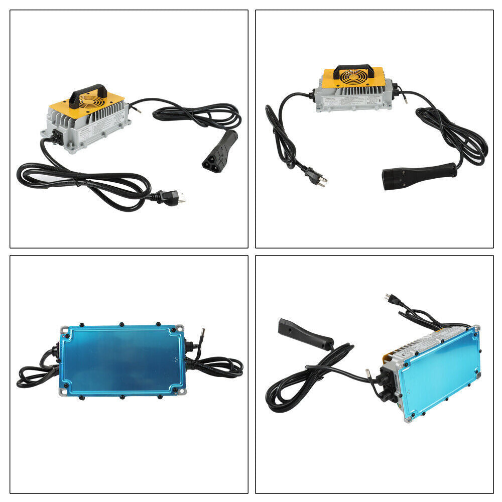 3-Pin Triangular Plug 48V 17A For E-Z-GO TXT/RXV Golf Carts Battery Charger