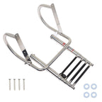 4 Steps Pontoon Boat Ladder Stainless Steel Folding Telescoping Rear Entry