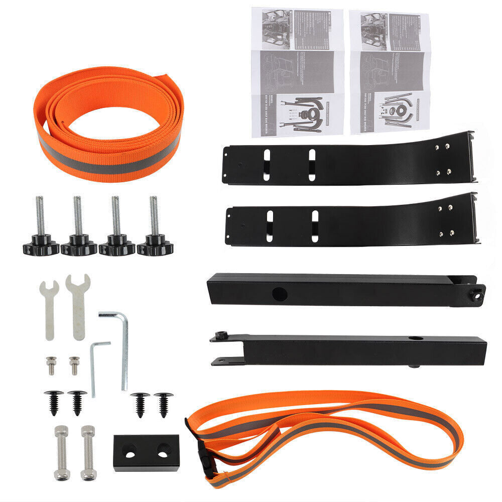 Golf Cart Orange&Black Universal Rear Seat Bag Holder For EZGo/ Club Car/Yamaha