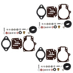 3 x Carburetor Carb Rebuild Repair Kit w/ Float For Johnson Evinrude 18 20 25 HP