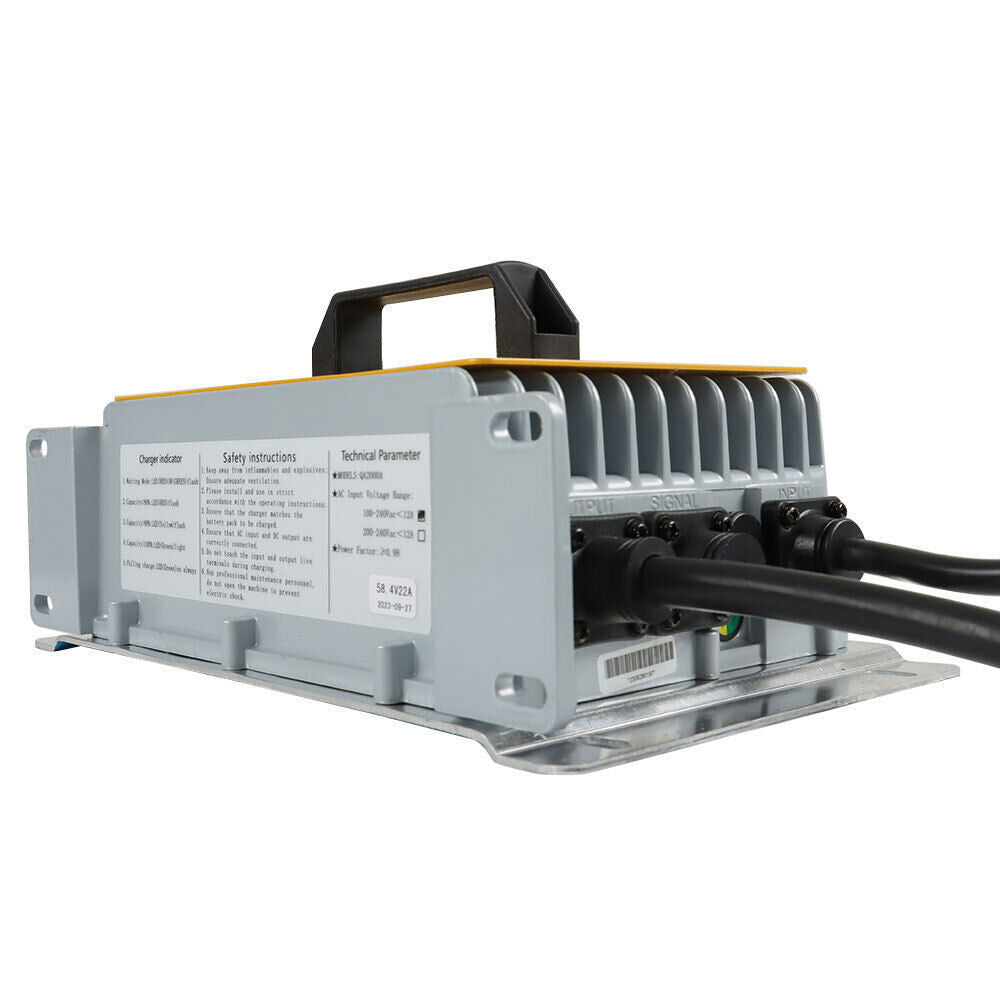 58.4Volt Golf Carts Lithium Battery Charger 30Amps (Max30A@ 110/220 VAC) LiFePo4