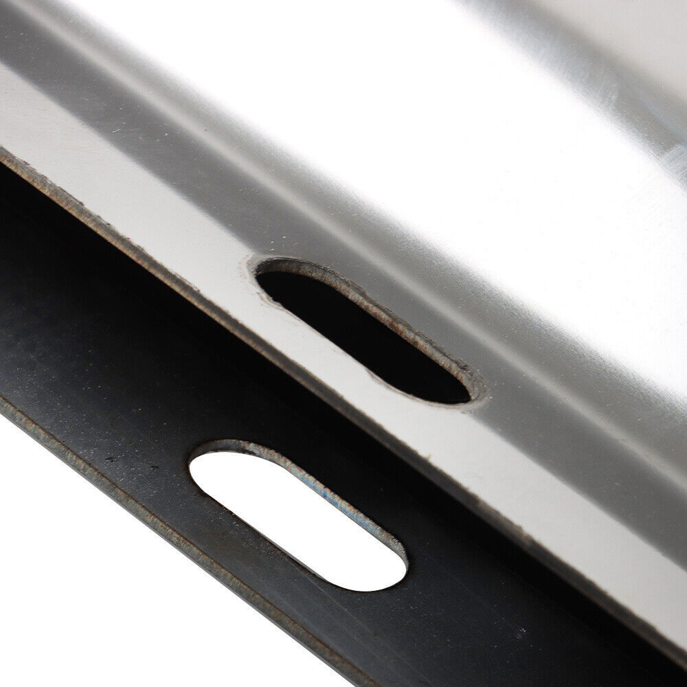 30" Stainless Steel Straight Mud Flap Hanger 2 1/2" Bolt Semi Truck Tapered