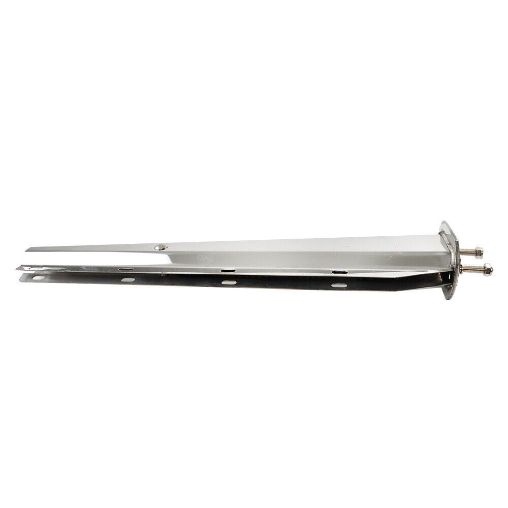 30" Stainless Steel Straight Mud Flap Hanger 2 1/2" Bolt Semi Truck Tapered