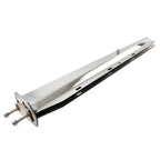 30" Stainless Steel Straight Mud Flap Hanger 2 1/2" Bolt Semi Truck Tapered