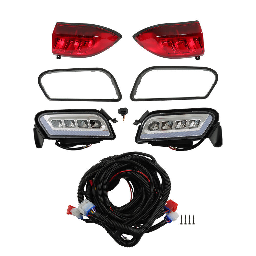 2018- Up Golf Carts For Club Car Tempo LED Headlight + Tail Light Kit