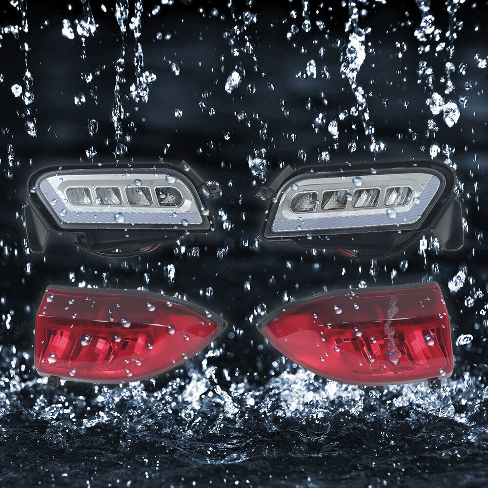 2018- Up Golf Carts For Club Car Tempo LED Headlight + Tail Light Kit