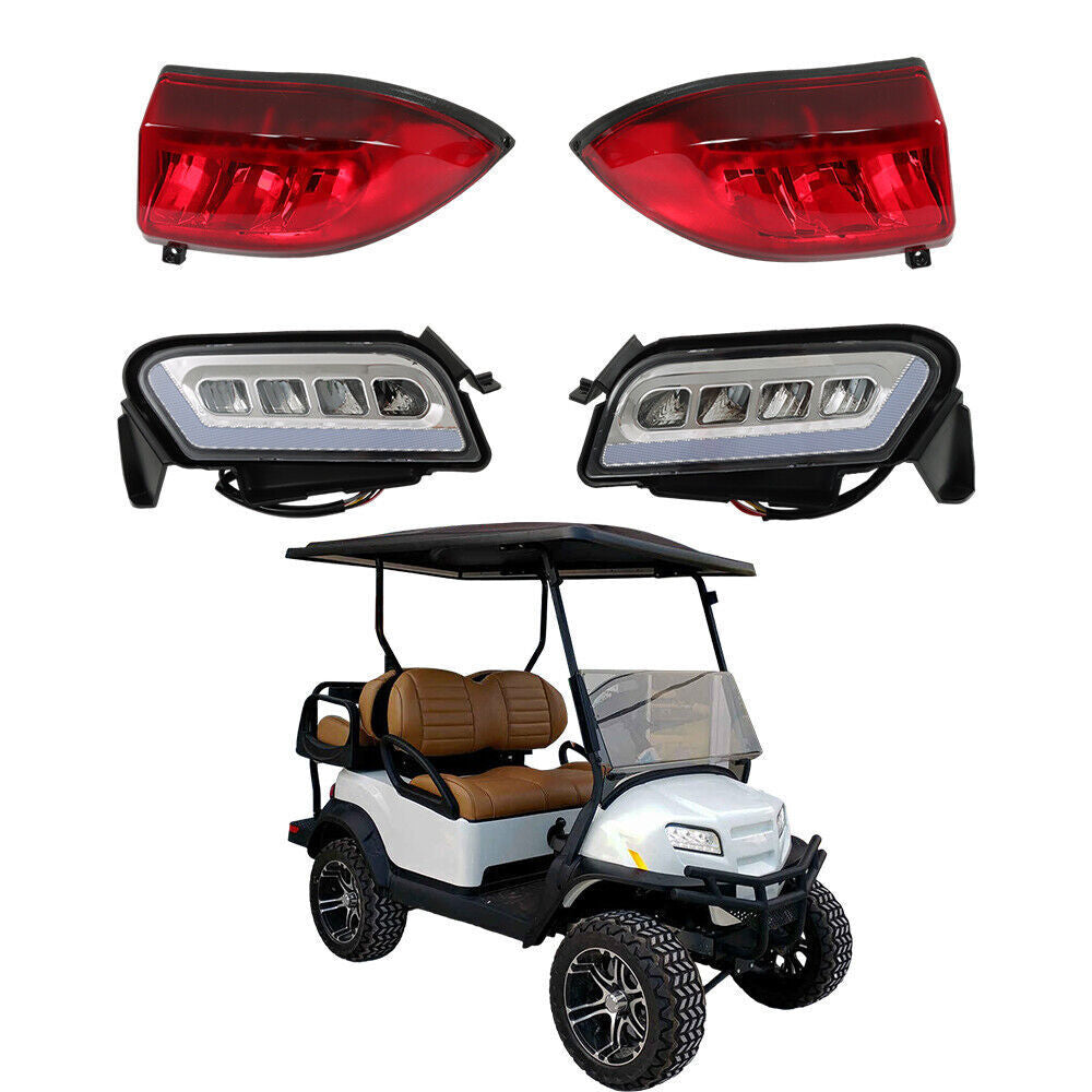 2018- Up Golf Carts For Club Car Tempo LED Headlight + Tail Light Kit