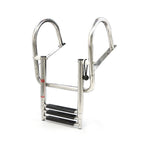 3 Steps Boat Ladder Stainless Steel in-Board Telescoping Folding Dock Ladder