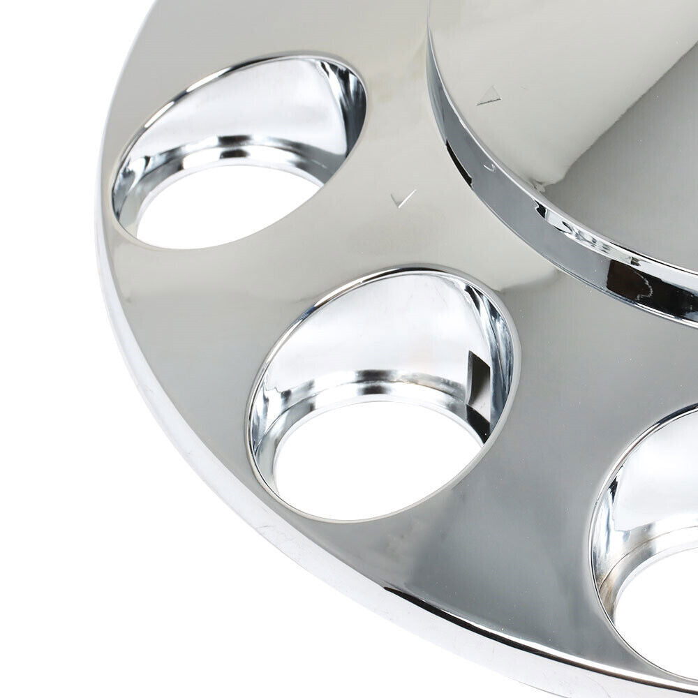 ABS Chrome Front Axle Cover 33mm Thread-on Nut Covers For Semi Truck Spiked