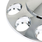 ABS Chrome Front Axle Cover 33mm Thread-on Nut Covers For Semi Truck Spiked