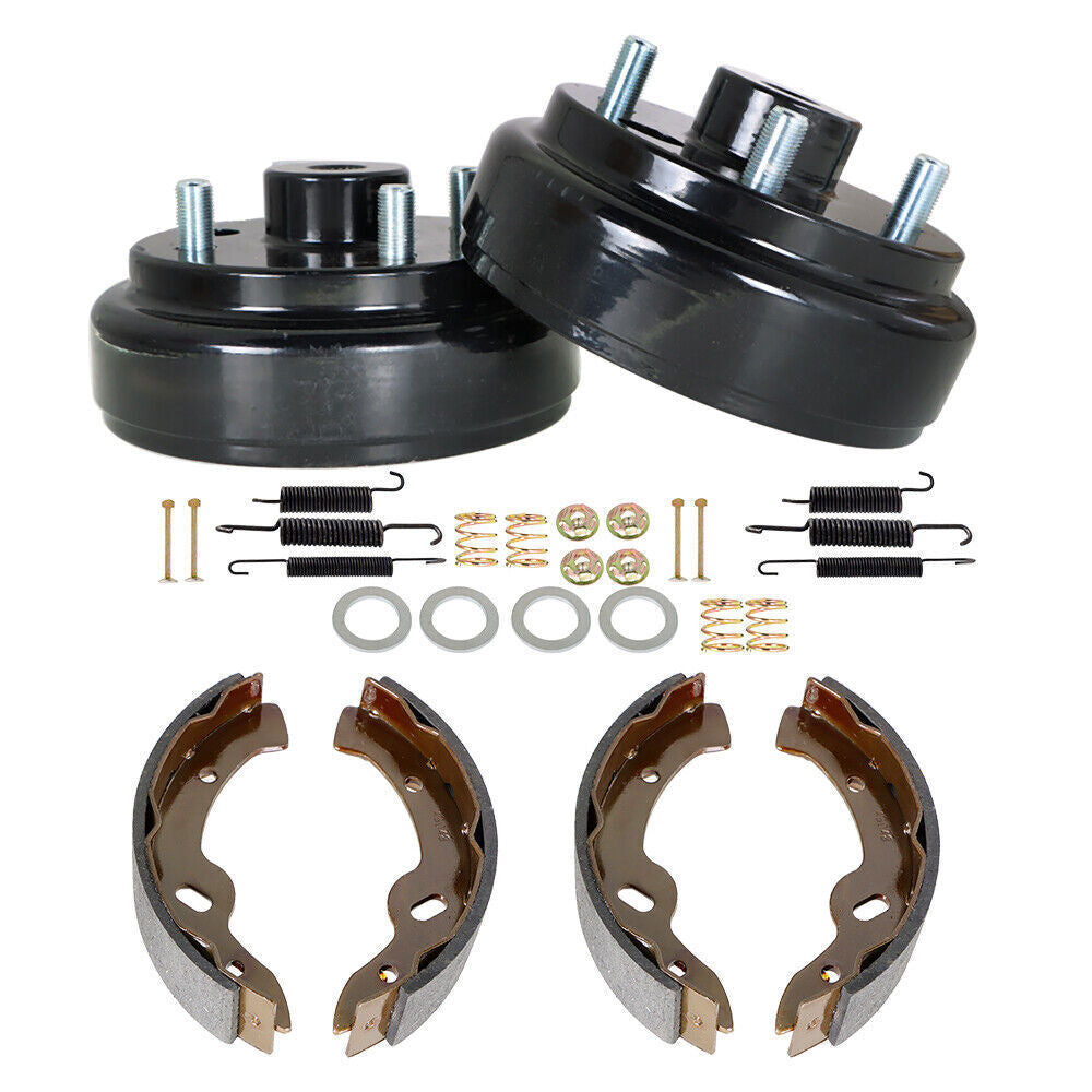 New For EZGO TXT Golf Carts 1996+ Rear Brake hub Drums Brake Shoe Spring Kit US