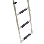 Stainless Steel Folding Ladder Telescoping 400 lb. Limit For Boats 5 Step