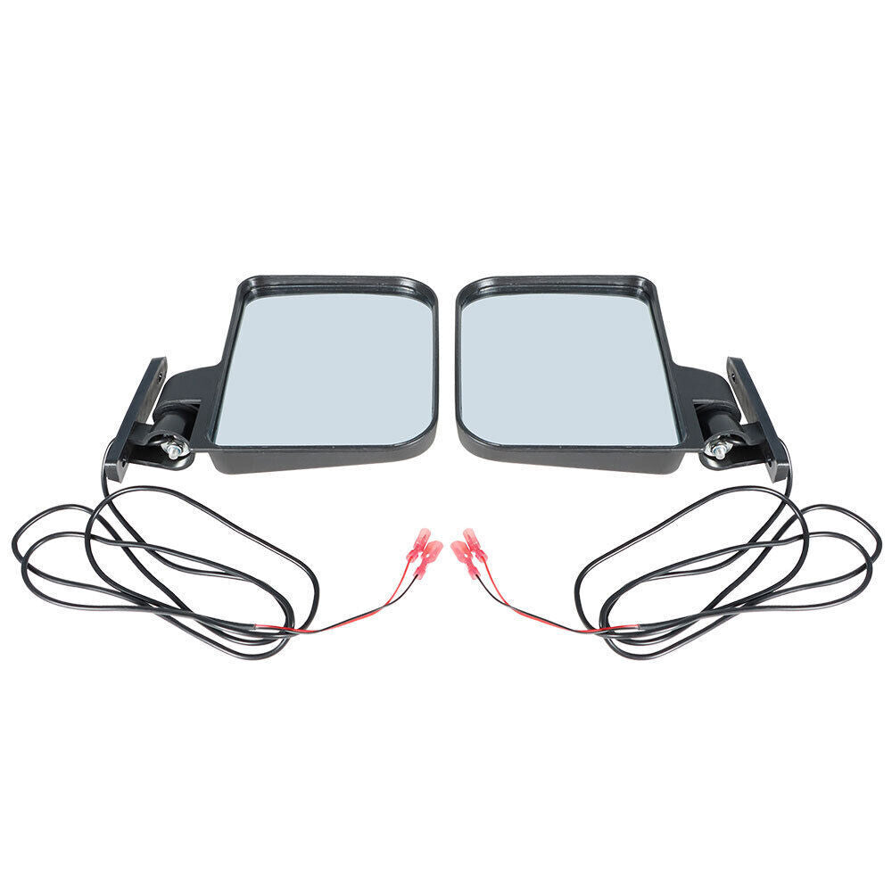 Golf Cart Side Mirrors W/ Led Arrow Turn Signal For EZGO Club Car YAMAHA