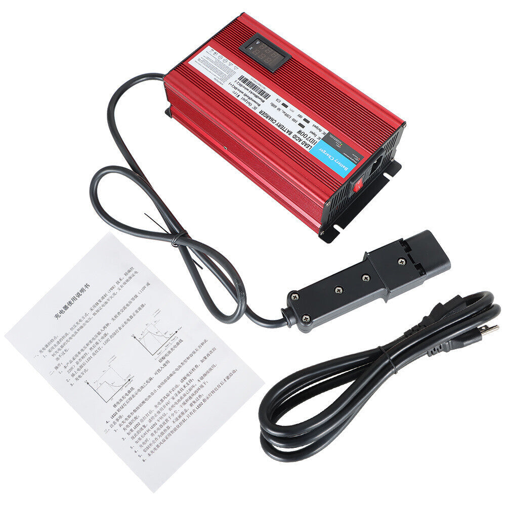 48 Volt 12Amp "Barrel" 2 Pin Style Plug Charger Fit For Yamaha G19-G22 Golf Cart
