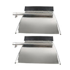 24"x24" Quarter Fender Set Stainless Steel Fit For Volvo VNL Semi Truck