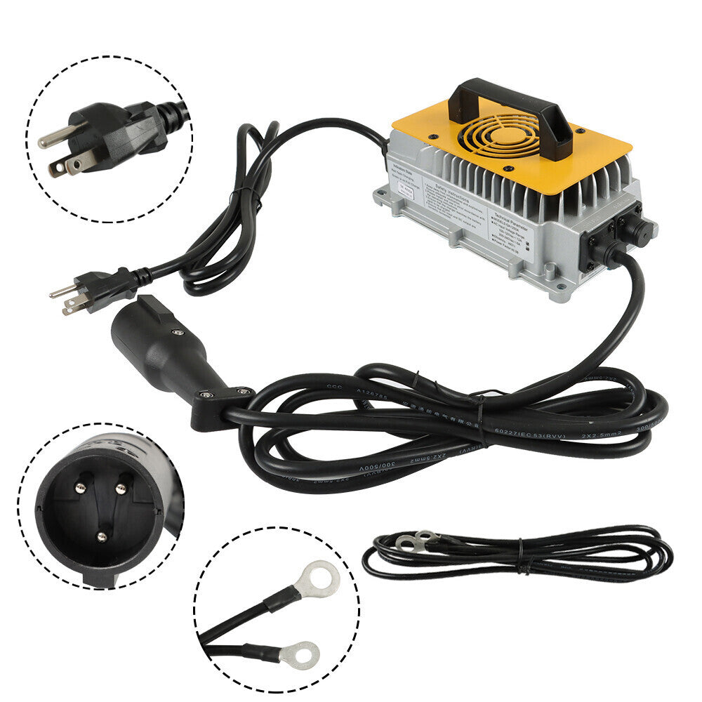 58.4Volt 18Amps Lithium Battery Charger Set For Club Car DS Precedent Golf Carts