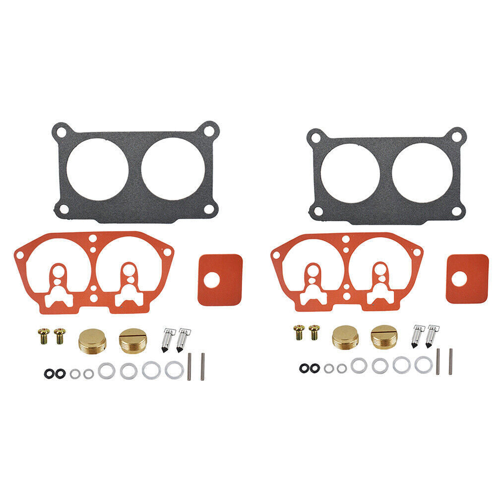 2* Carb Carburetor Rebuild Kit  Fit For Yamaha 115 130 HP 1986-1995 Outboard V-4