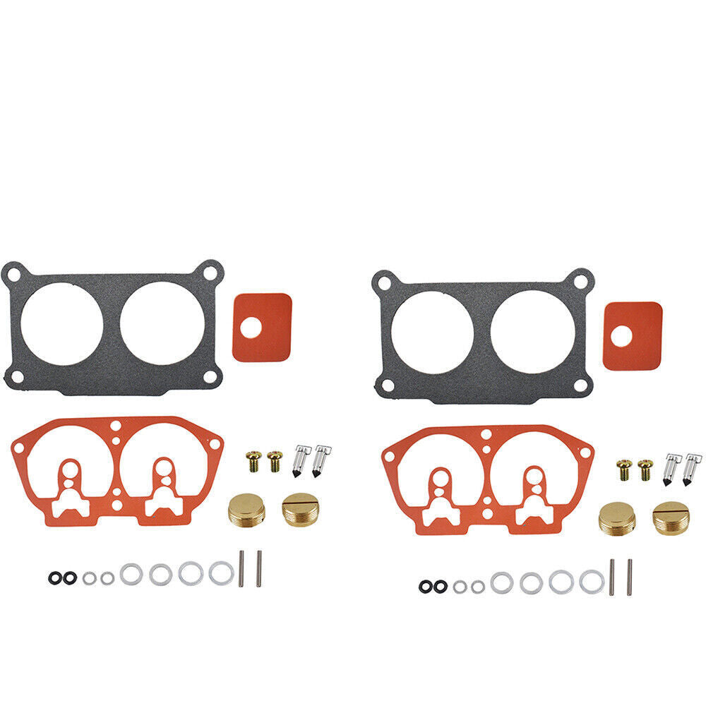 2* Carb Carburetor Rebuild Kit  Fit For Yamaha 115 130 HP 1986-1995 Outboard V-4