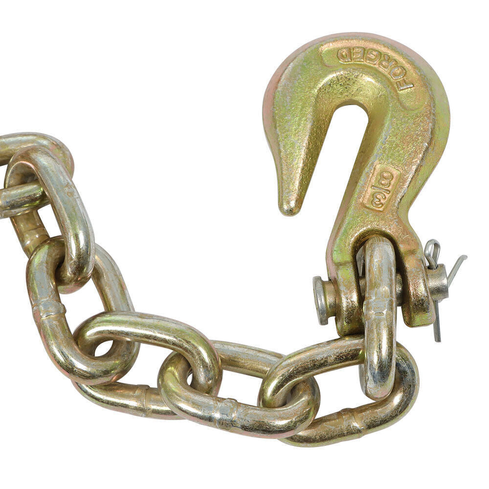 2 Pack 3/8" 20' G70 Tow Chain Tie Down Binder With Grade 70 Hooks New