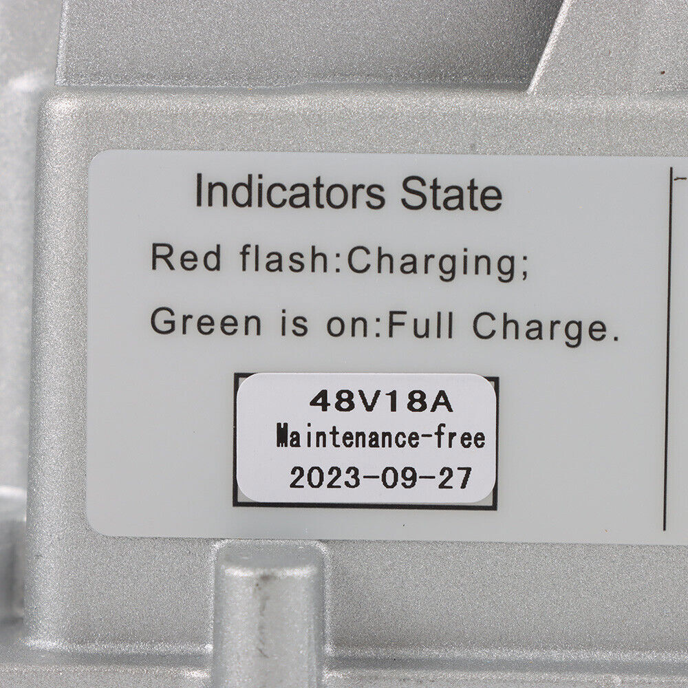 Golf Cart 48V 17A Battery Charger Set For Club Car DS/Precedent 3-Pin Round Plug