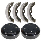 Golf Cart 101791101 Brake Shoes & Drums Kit For Club Car DS 95+ Precedent 2004+