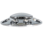 Set of 2 Chrome Front Axle Wheel Cover with Hub Cap 33mm Lug Nuts for Semi Truck