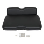 Golf Front Seat Cushion Set For E-Z-GO RXV, Freedom RXV 2008-Up Models Black