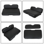 Golf Front Seat Cushion Set For E-Z-GO RXV, Freedom RXV 2008-Up Models Black