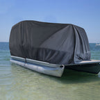 21-24ft Heavy Duty Trailerable Waterproof Boat Cover Fishing Ski Beam Gray