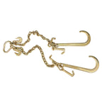 V-Chain Bridle w/ 15" Large J Hooks, T- Hook&J-Hook w/Grab Hooks 2' Legs G70 New