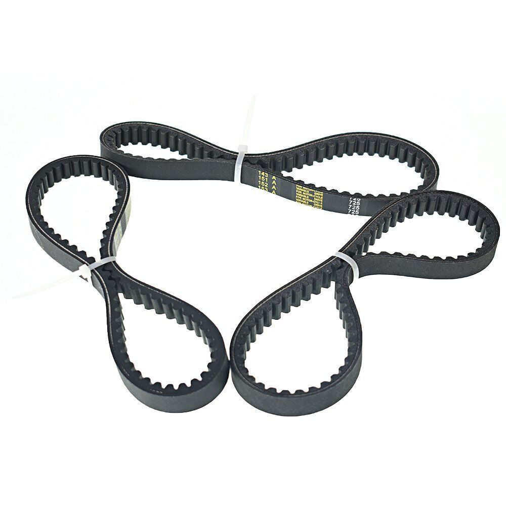 3 Rubber belts Go Kart Drive Belt 725 for 30 Series torque converter- 3pc SET