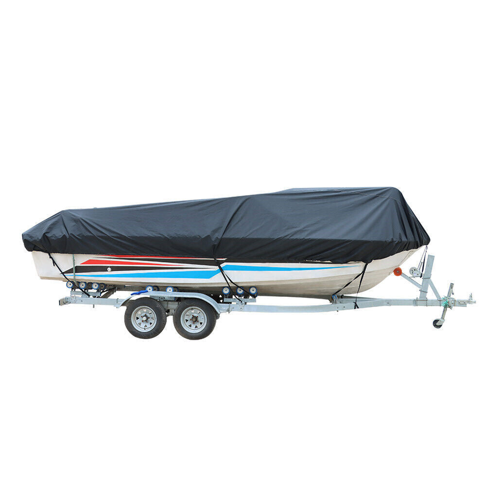 Waterproof Boat Cover Trailerable Fishing Tri-Hull V-Hull Runabouts 17-19ft