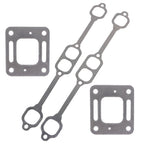 New Exhaust Gasket Manifold For Mercruiser 5.0 5.7 350 Mag Riser Block v8 Elbow