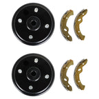 Rear Brake hub Drums Brake Shoe Kit For EZGO Electric TXT 96+ 70795G01 Golf Cart