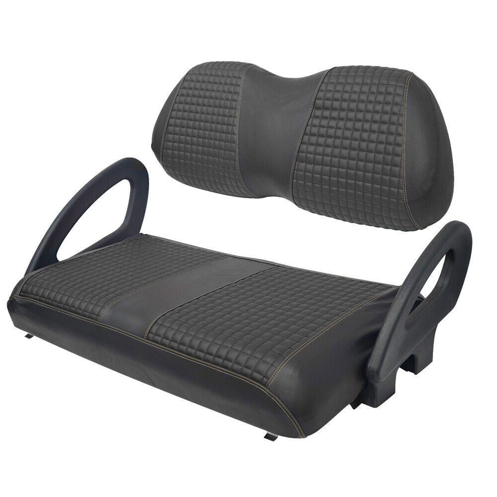 For Club Car Precedent Front Seat Cover Kit Black Golf Carts-No Stapler Required