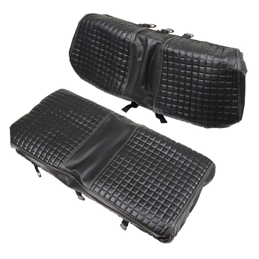 For Club Car Precedent Front Seat Cover Kit Black Golf Carts-No Stapler Required
