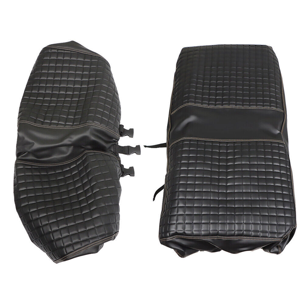 For Club Car Precedent Front Seat Cover Kit Black Golf Carts-No Stapler Required